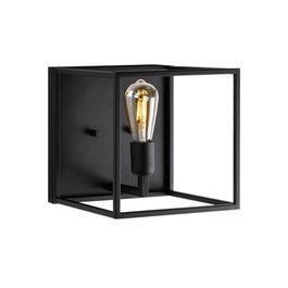 Opviq Kafes - 13750 Lámpara de Pared de Cuerpo Metálico Negro